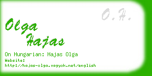 olga hajas business card